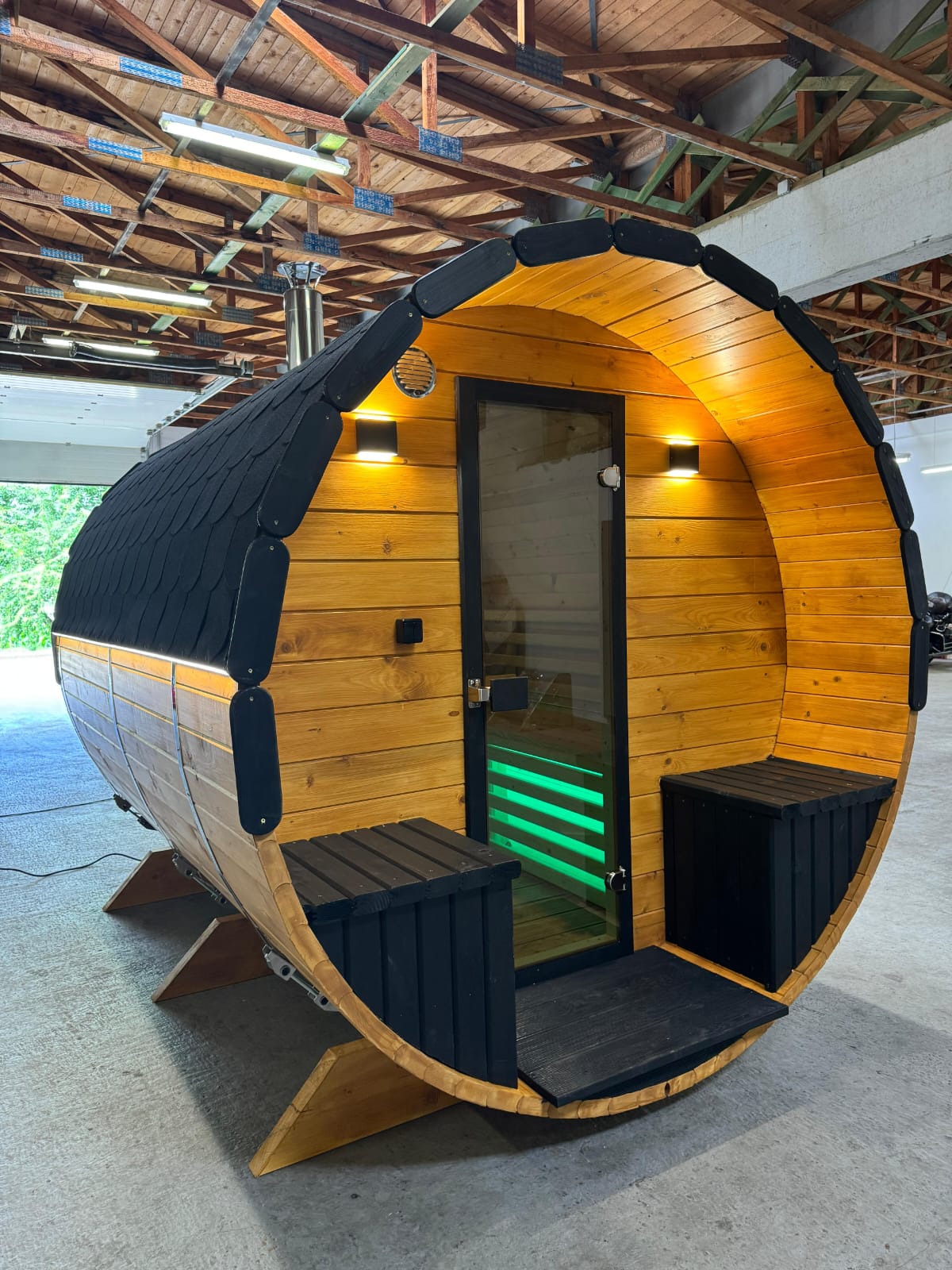 Sauna beczkowa ogrodowa